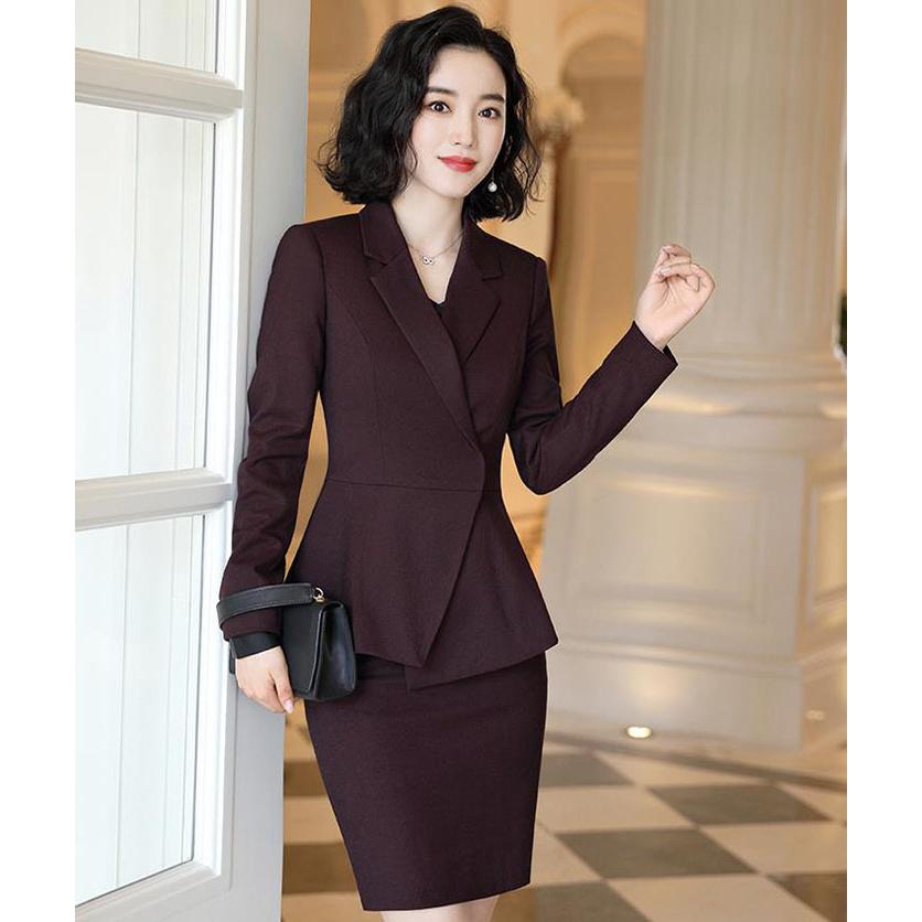 注目ブランド スーツ レディース ビジネススーツ スーツ スカート２点セット スカートスーツ 長袖 オフィス 通勤 就活 面接 大きいサイズ 40代 入学式 卒業式 母 激安特価 City Com Fr