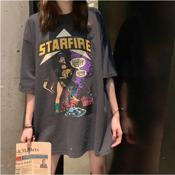 Tシャツ レディース 半袖 トップス ゆるtシャツ 大きいサイズ プルオーバー カジュアル 着痩せ 体型カバー ルームウェア 21夏 Fc Fasnion Collecttion 通販 Yahoo ショッピング