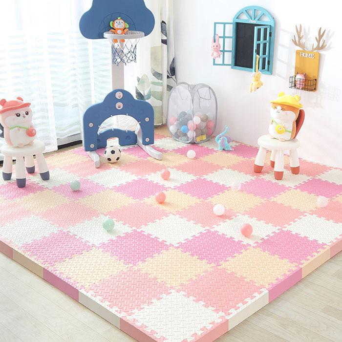 100 本物 ジョイントマット おしゃれ 30cm ベビー マット 24枚 防音 騒音 吸収 厚さ1 2cm 赤ちゃん クッションマット 防水 滑り止め Quran Unv Edu Sd