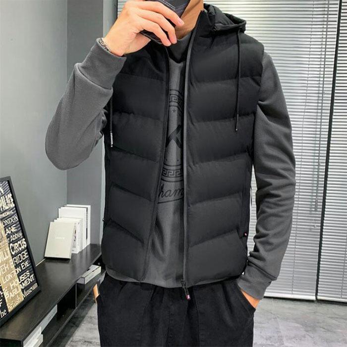 人気ブランドの 中綿ダウンベスト メンズ ダウンベスト フード付き トップス アウター メンズ 中綿ダウンベス アウター 無地 ジャケット おしゃれ トップス カジュアル 秋冬 大きいサイズ ジャケット Smssvg Org