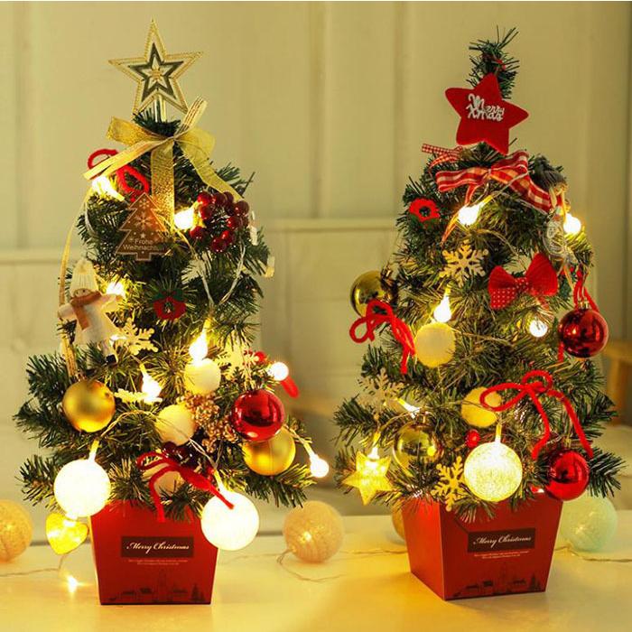 22年最新海外 クリスマスツリー 卓上 50cm デコレーションツリー ミニツリー クリスマス飾り オートメイト おしゃれ プレゼント 簡単な組立品 部屋 商店