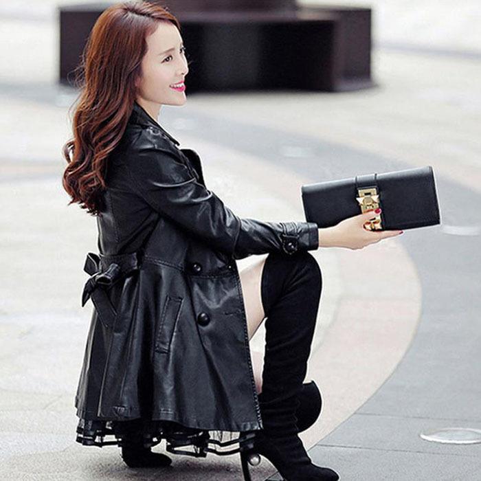 トレンチコート レディース 春 スプリングコート チェスターコート ショート丈 ゆったり カジュアル 体型カバー アウター Pu 22春秋新作登場 条件付き送料無料 人気ブラドン