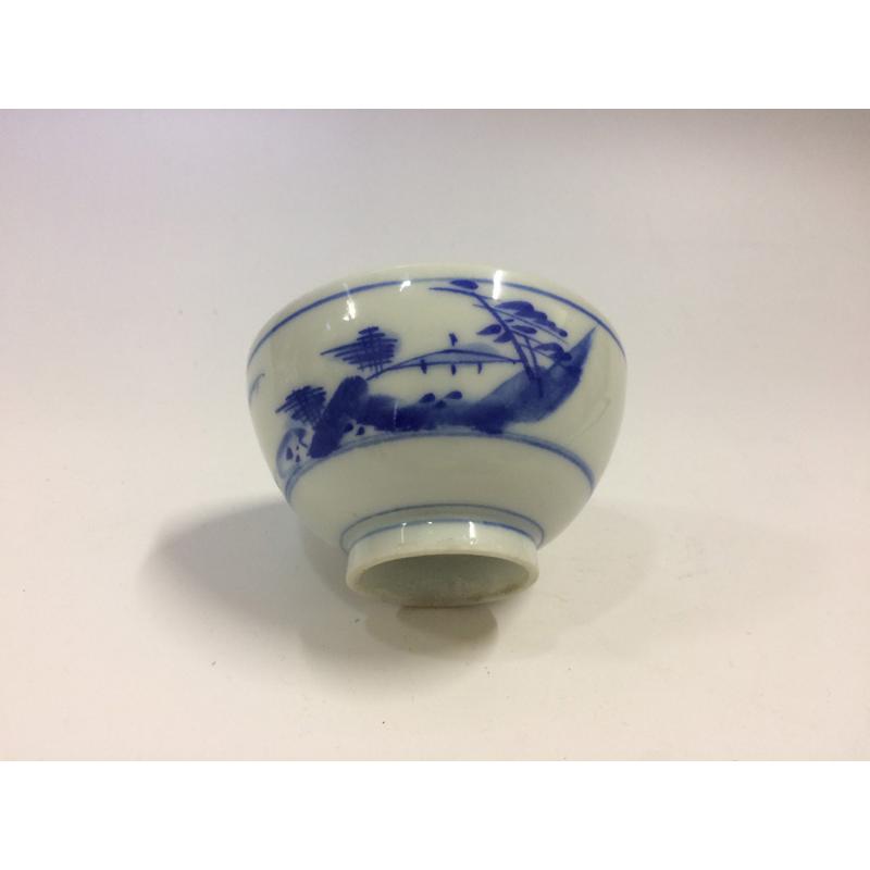 大正~昭和初期 染付山水文小碗 5個組 : lac-yhショップ - 通販 - Yahoo