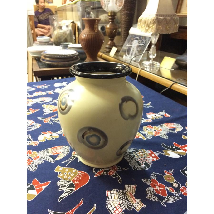 九谷花瓶 渦紋様 No.25 直径；180 高さ；218mm 22/1_85 : lac-yh