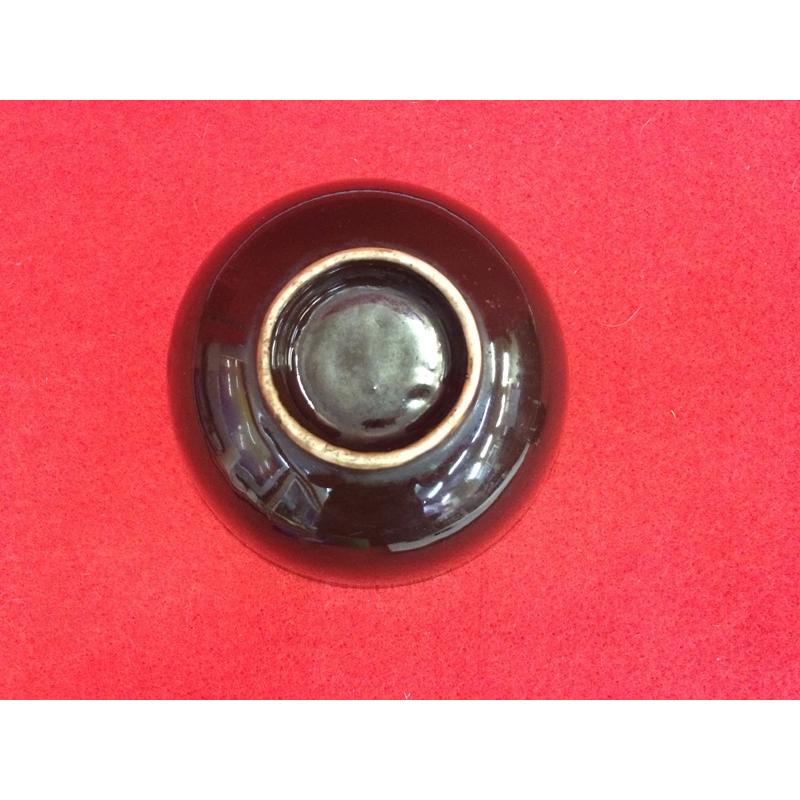 古瀬戸 黒塗り茶碗 口径 11cm 0418 【公式通販】