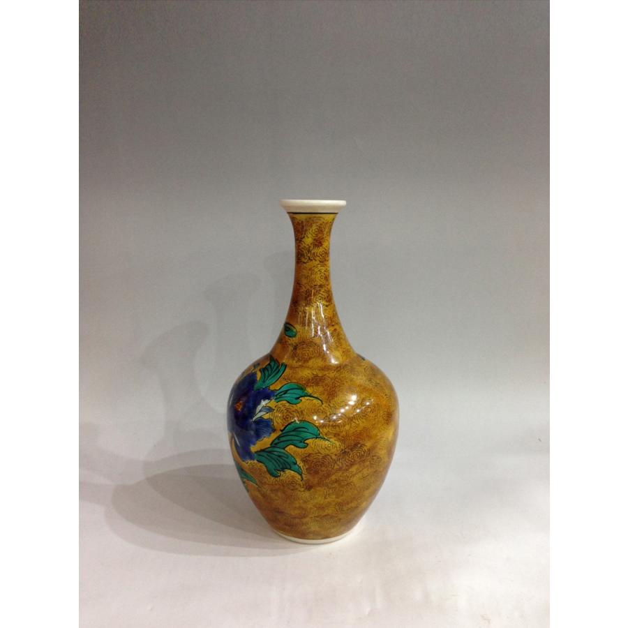 吉田屋　花鳥紋飾大徳利　江戸時代後期　胴径 15cm 高 27cm ☆逸品！ 吉田屋 花鳥紋飾大徳利 江戸時代後期 胴径 15cm 高 27cm