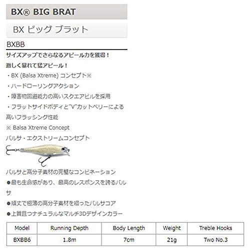 ラパラ(Rapala) BXビッグ ブラット 7cm #BGH ブルーゴースト｜lacachette｜02