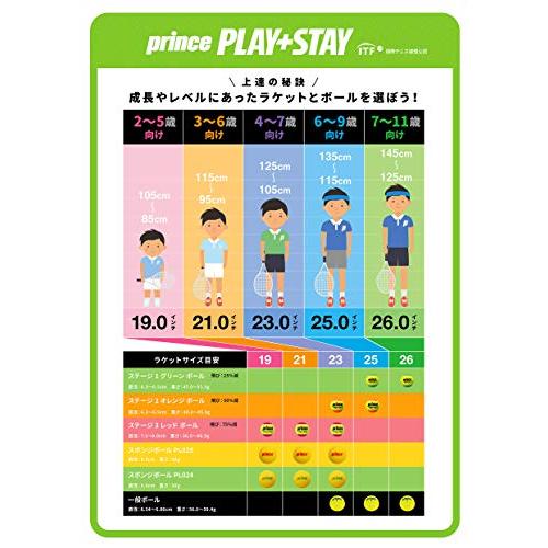Prince(プリンス) キッズ テニス PLAY+STAY ステージ1 グリーンボール(12球入り) 7G321｜lacachette｜03