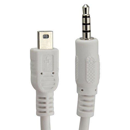 Rosebe 3.5 MMステレオプラグオス to Mini USBオス AUXライン コードオーディオケーブル 携帯電話のオーディオケーブル 50c｜lacachette｜04