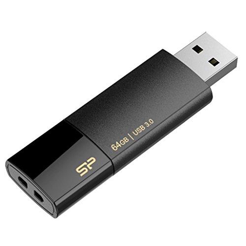 シリコンパワー USBメモリ 64GB USB3.0 スライド式 Blaze B05 ブラック SP064GBUF3B05V1K｜lacachette｜07