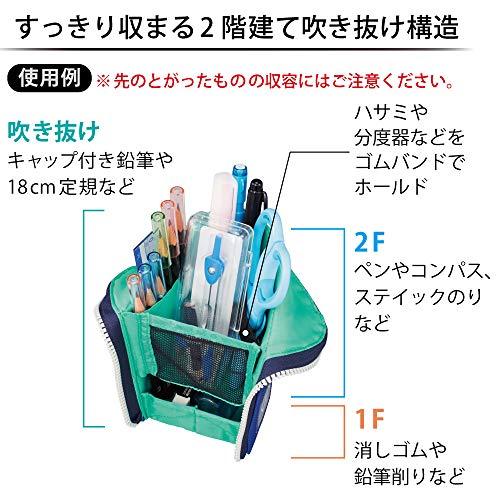 コクヨ ペンケース 筆箱 ペン立て ネオクリッツ ハイル ブルー F-VBF220-2｜lacachette｜04