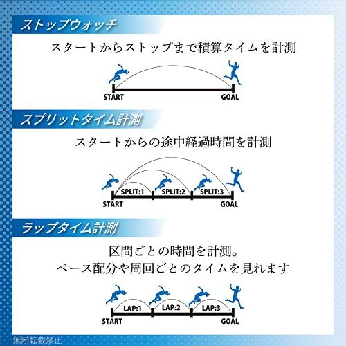 [クレファー]CREPHA デジタルストップウォッチ 日常生活防水仕様 カウントダウン計測 60LAPメモリー付き ブラック TEV-4026-BK｜lacachette｜06