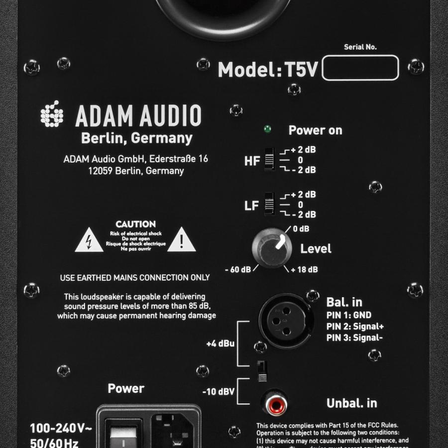 即納 ADAM AUDIO T5V ニアフィールドモニター ペア アダム 即納 ADAM AUDIO T5V ニアフィールドモニター ペア アダム