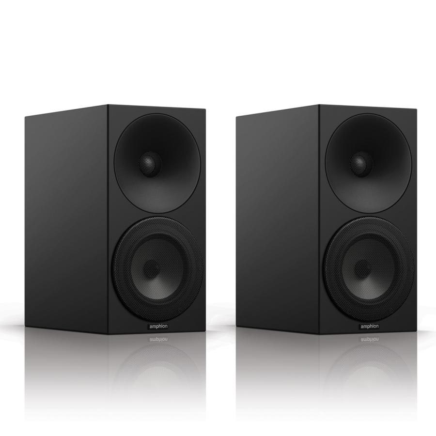 【シンプル＆ナチュラルサウンド】Amphion（アンフィオン） Argon1 （Black） Bookshelf loudspeaker【ペア】