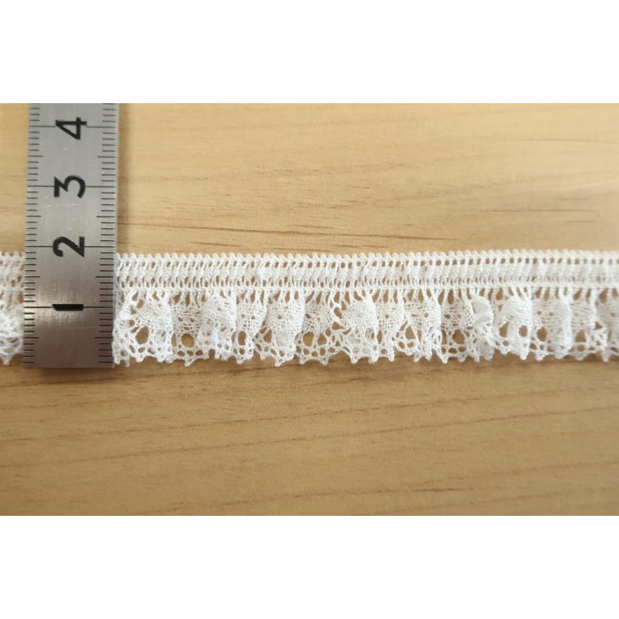 フリルレース ゴム入り 選べるカラーは5色(lf-2689-S) 1m単位(日本製