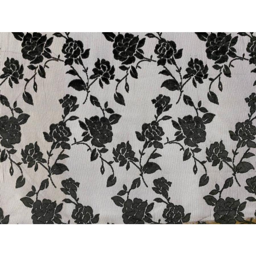 花柄 バラ ベロアレース 生地 No yシースルータイプ 100cm巾 50cm単位販売 黒のみ 日本製 Taiyo y 株式会社 太陽 通販 Yahoo ショッピング