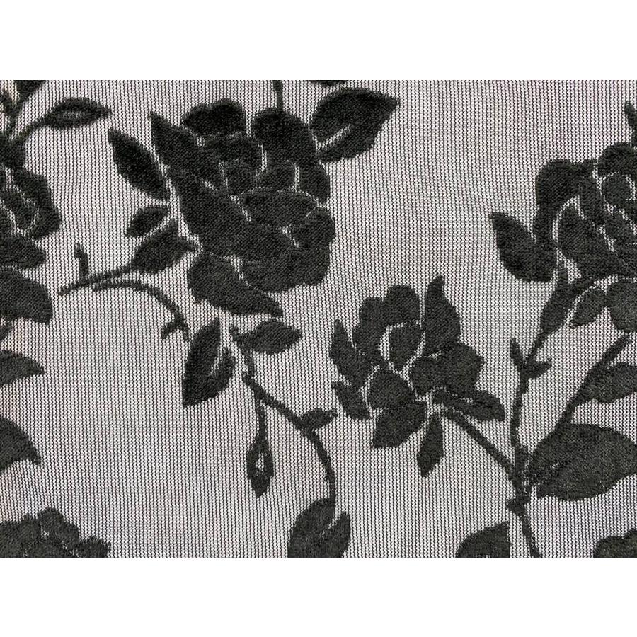 花柄 バラ ベロアレース 生地 No yシースルータイプ 100cm巾 50cm単位販売 黒のみ 日本製 Taiyo y 株式会社 太陽 通販 Yahoo ショッピング