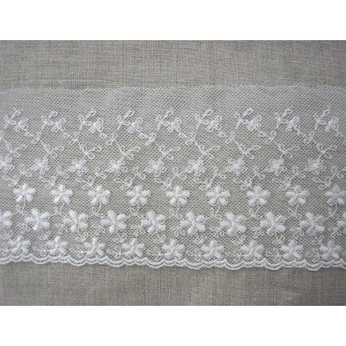 1個＝10ｃｍ売り　国産　ナイロンチュールレース(9cm巾)　10185-5｜laceya