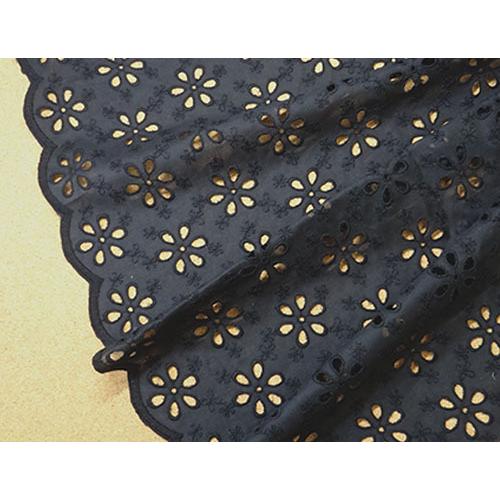 国産 刺繍生地 花柄 スカラップレース 1個95cmx50cm 4個まで