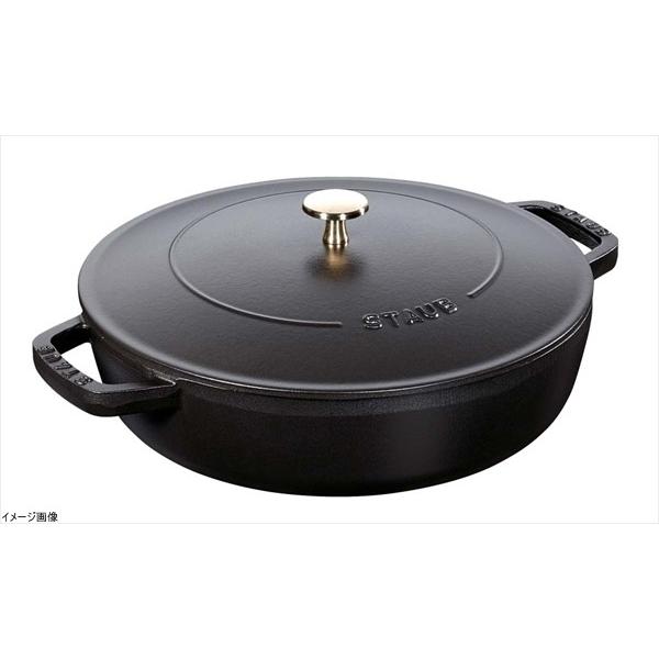 STAUB 両手鍋 28cm ブレイザーパン ストウブ 両手 鍋 ブレイザー 28cm ブラック 40511-472 : スタイル