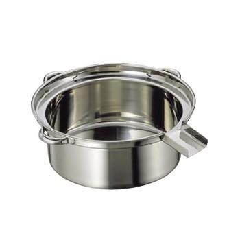 ゆで麺鍋 Cタイプ 18-8（ステンレス） 大 （φ500×185） : スタイル