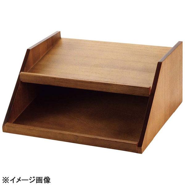 木製 カトラリーボックス用台 2段4列 茶