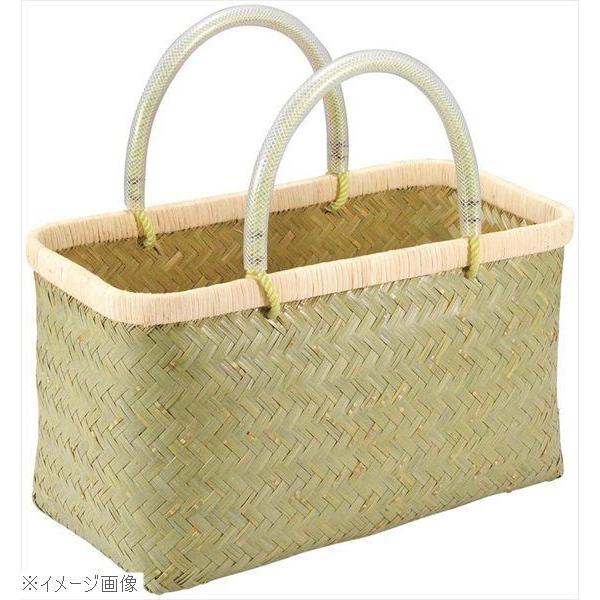 新品 未使用 青竹 市場かご 大 ビニール取っ手で痛くない 青竹 市場かご 大