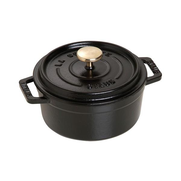 ストウブ ピコ・ココット ラウンド 10ｃｍ ブラック（黒） 40500−101 ストウブ（staub）