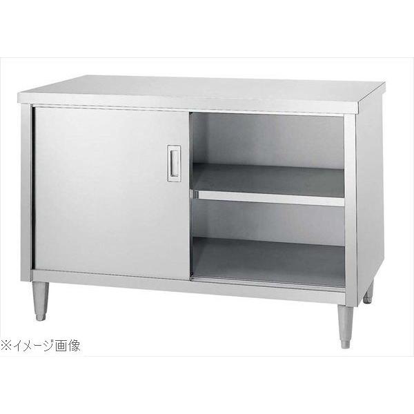キャビネット作業台 Ｅ型（片面ステンレス戸）Ｅ−６０４５