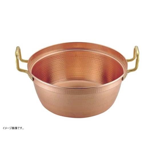 ＳＡ銅 円付鍋 両手（錫引きなし） ５４cm