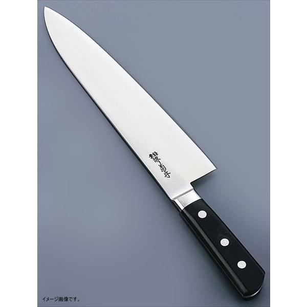 堺菊守 日本鋼 口金付 洋出刃 240mm N-524