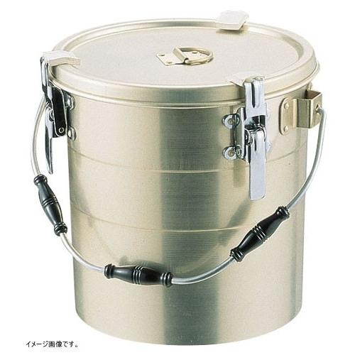 しゅう酸アルマイト 丸型二重食缶(クリップ付)239 12L φ295×H275