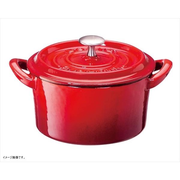 イシガキ産業 ボン・ボネール ココット 15cm IH対応 レッド 3628
