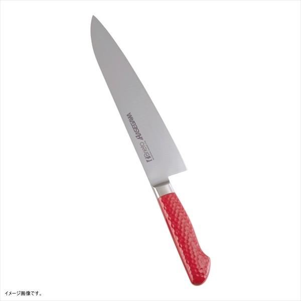 ハセガワ 抗菌カラー庖丁 牛刀 24cm レッド MGK-24