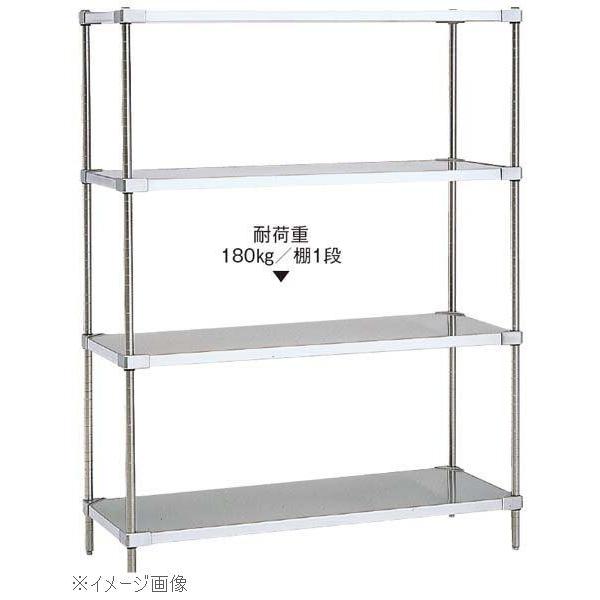 18-8（ステンレス） ソリッドエレクターシェルフ ５段 ＰＳ２２００×ＬＳＳ１５２０Ｓ