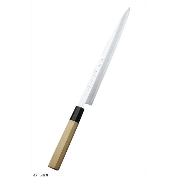 堺實光 紋鍛 ふぐ引庖丁（片刃） ２４ｃｍ