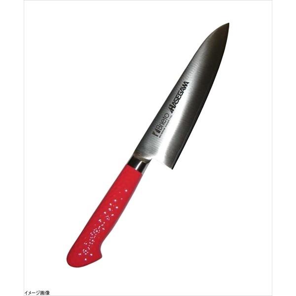 ハセガワ 抗菌カラー庖丁 牛刀 18cm レッド MGK-18