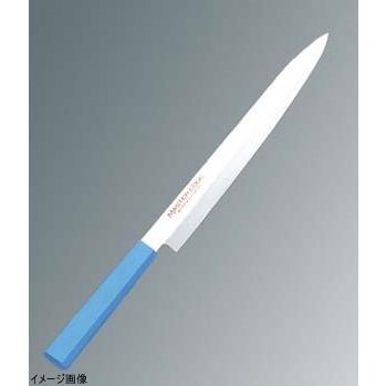 マスターコック 抗菌カラー庖丁 モリブデン・バナジウム鋼 柳刃庖丁 210mm ブルー MCYK210M
