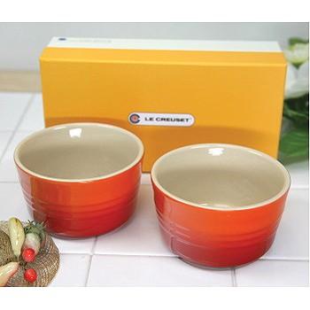 ２個入り ル・クルーゼ（Le Creuset） ラムカン L 大 オレンジ 910028-00 （日本正規販売品）｜lachance