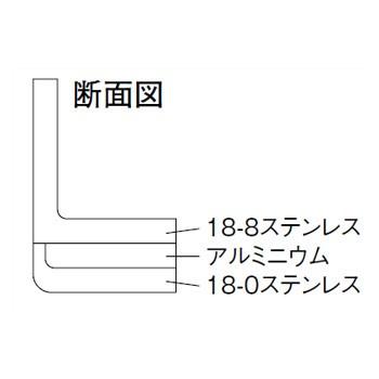 （ステンレス） プロシェフ 片手鍋 浅型 IH 蓋無 テフロン 30cmの画像