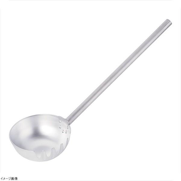軽銀製麺ひしゃく（片口） φ２０ｃｍ×柄長５０ｃｍ 掃除用具-その他掃除用具-キッチン、日用品、文具
