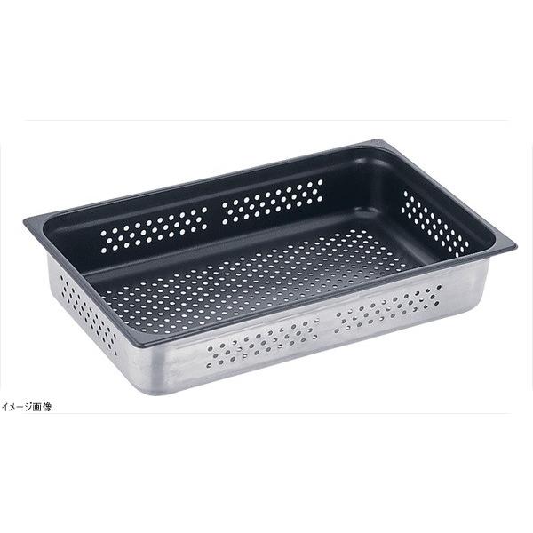 （18-8ステン）ノンスティックガストロノーム穴明パン １／２ １５０mm８１２．６ＰＦＳ