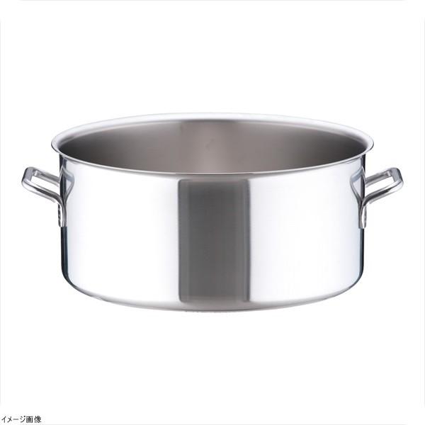 シットラムイノックス１８−１０半寸胴鍋 三重底 （蓋無）４０Ｂ ４０珊 鍋、グリル-キッチン、日用品、文具