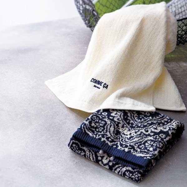 昭和西川 コムサホーム フェイスタオル 22709-57313-302 : スタイル