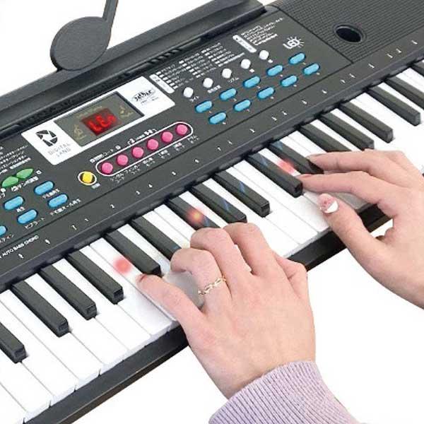 デジタルランド 61鍵盤ガイド機能付電子キーボード DL-YU330