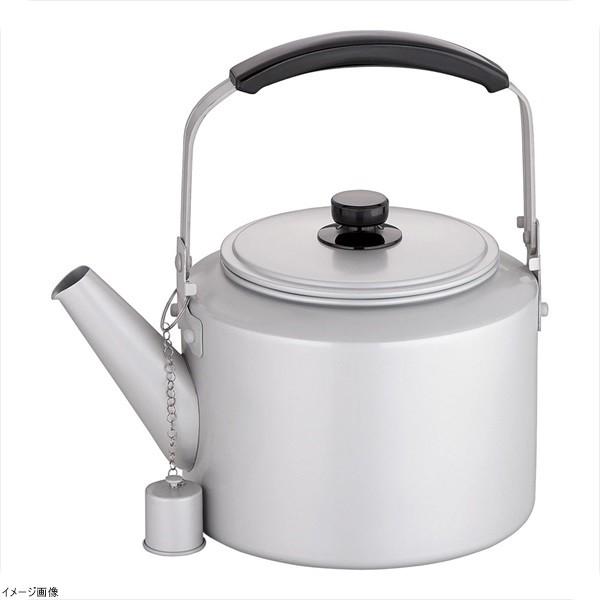 アルマイト シルバーハイケットル大型 （キャップ付き） １０Ｌ