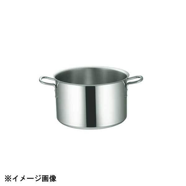 本間製作所 IHマエストロ 3層鋼クラッド半寸胴鍋 30cm(13.5L) 本体 012280