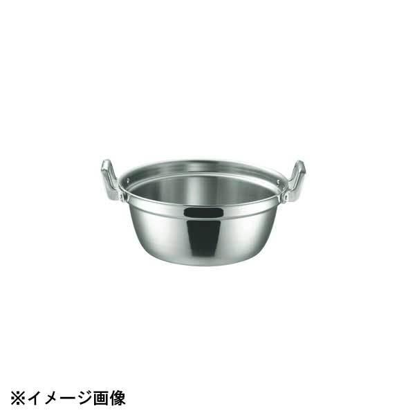 本間製作所 IHマエストロ 3層鋼クラッド段付鍋 42cm(20.0L) 本体 012309