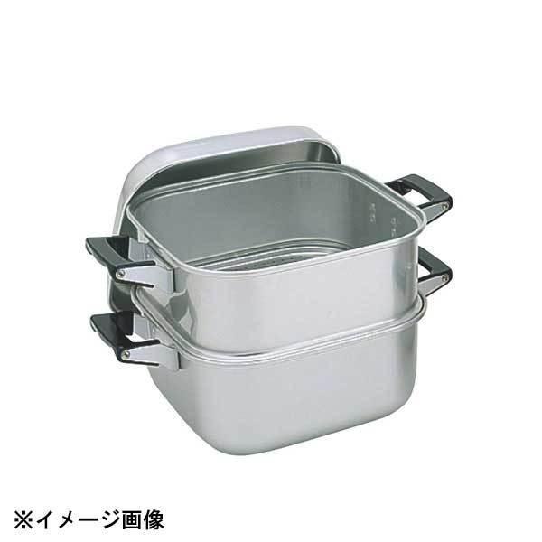 アカオアルミ アカオ アルマイト角蒸器 2重 33cm 045105 : スタイル  