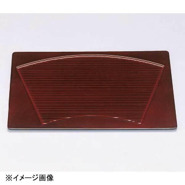 若泉漆器 尺4寸千筋 溜扇面 卓上膳 1-126-5